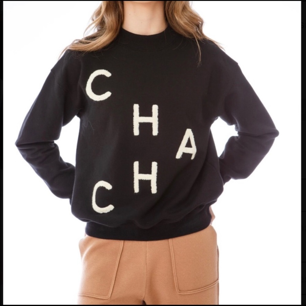 EllandEmm Cha Cha Mock Crewneck Sweater